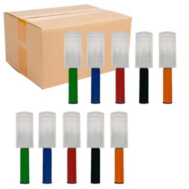 Imagem de Kit TigerSul 50 Rolos Filme Stretch Multicolorido, Proteção para Embalagens