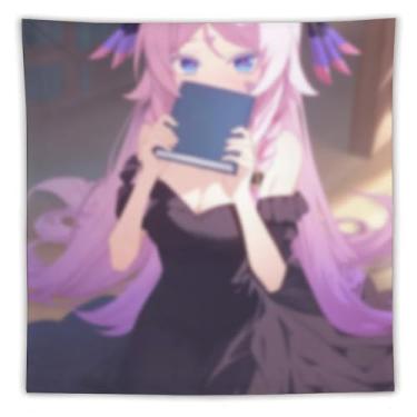 Imagem de LIEGBMEU Sexy Bikini Hot Anime Girl Tapeçaria 152.4 cm x 152.4 cm Interior Exterior Wall Quilt Art Decoração de Tapeçaria Caprichosa, AF368