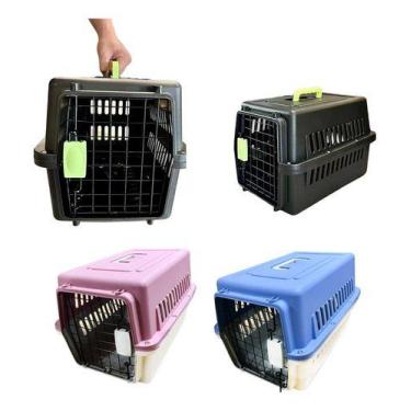 Imagem de Caixa Transporte Media Pet Para Cães E Gatos Viagem Nº2 - Elo, Azul