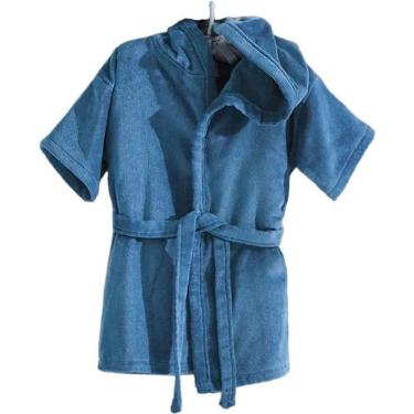 Imagem de Roupão Infantil em Felpa Aveludada 100% Algodão - Tamanho P