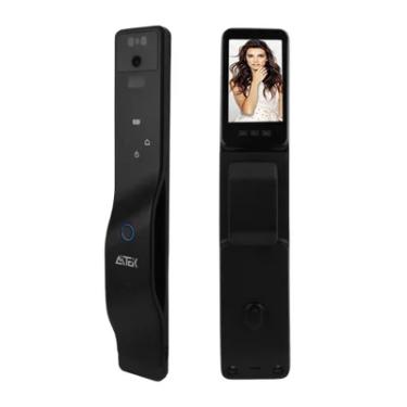 Imagem de Fechadura Eletrônica Digital, Reconhecimento Facial Cartão Senha, Com Wi-fi E Controle Por App