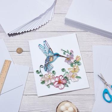 Imagem de arricraft Pacote com 50 placas de espuma de 3/5 polegadas de espessura, placa de espuma vinílica acetinada retangular branca para cartaz para fotos, fotos, suporte de moldura, projetos de artesanato