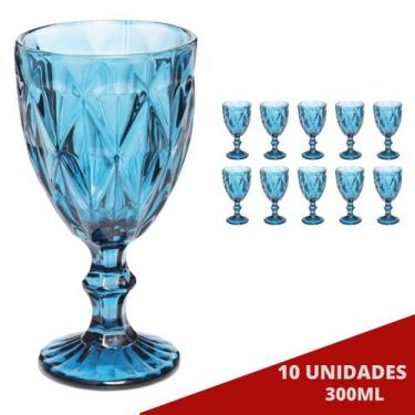 Imagem de 10 Taça Diamond Tendencia Drinks Água Suco Milkshake Sorvete - Ecos, D