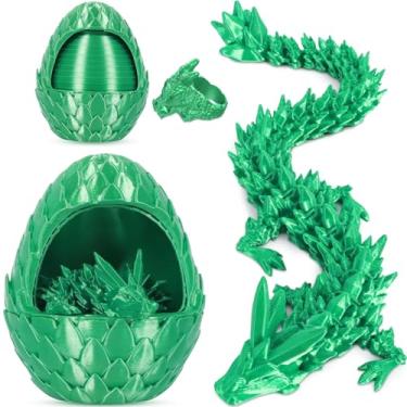 Imagem de iBuddy Ovos de dragão impressos em 3D, ovos de dragão surpresa, brinquedos fidget para crianças, dinossauros de cristal articulados para crianças, aniversários, decorações de Natal, presentes para