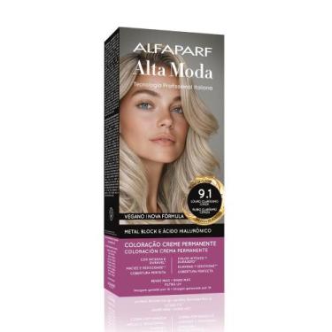 Imagem de Tintura Creme Altamoda Alfaparf Areia 9.1 Kit - Alta Moda