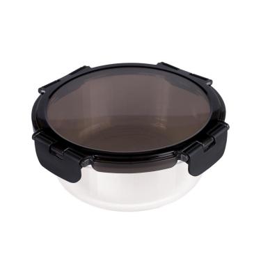 Imagem de Pote Refratário Redondo com Tampa Preta 950ml