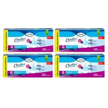 Imagem de Kit 4 Fralda Geriátrica Tena Confort Tamanho G 20 Unidades