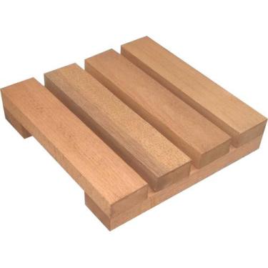 Imagem de Deck De Madeira Modular 20x20 Cm Réguas 4 cm Pintado NeonX, Osmocolor 