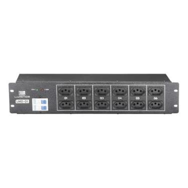 Imagem de Régua De Tomada Para Palco Lmd-01 Luminos 12 Tomadas Bivolt