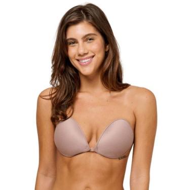 Imagem de Sutiã Básico Adesivo Linha Mais Aderente Liebe, 46, Chocolate