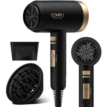 Imagem de Secador de cabelo CONFU 1600W com difusor 21000PRM Ionic