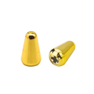 Imagem de DIAO79NI Tampa métrica básica de 3,7 mm para guitarra elétrica estilo Strat/Stratocaster, dourado (conjunto de 2)