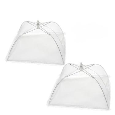 Imagem de Protetor de Tela Grande Dobrável Anti Inseto para Alimentos, Frutas, Bolos, Mosquiteiro, Galinheiro e Janela - Tampa Protetora com Tela de Proteção(2)