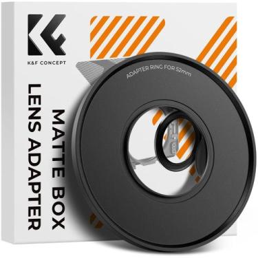Imagem de Anel adaptador de lente Matte Box de 52 mm para câmera K&F Concept