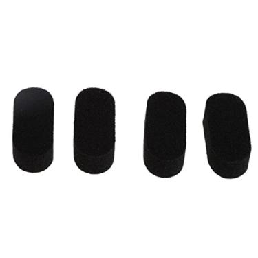 Imagem de Baosity 2 Pares de Substituição Preta Esponja Headband Head Band Almofadas de Espuma Peças de Reparo para Fones de Ouvido Koss Porta Pro PP, Almofadas Ajustáveis Temporal-Comfort Zone 4 Peças Preto