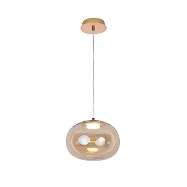 Imagem de PENDENTE BALLOON DOURADO E CHAMPANHE (L)26CM (A)18,2CM 1X9W 3000K 400LM LED