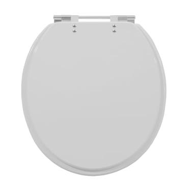 Imagem de Assento Sanitário Oval Universal Poliéster Cinza Platina Sicmol