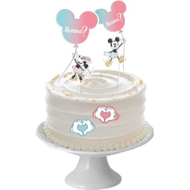 Imagem de DECORACAO DE BOLO CENARIO DISNEY CHA REVELACAO 04 un.