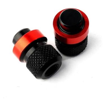 Imagem de Tampa de válvula de pneu de roda de motocicleta compatível com Y&AMAHA MT07 FZ07 MT09 FZ09 FJ09 MT03 MT25 MT125 MT10 FZ10 MT-07 2021-2024 (Y vermelho)