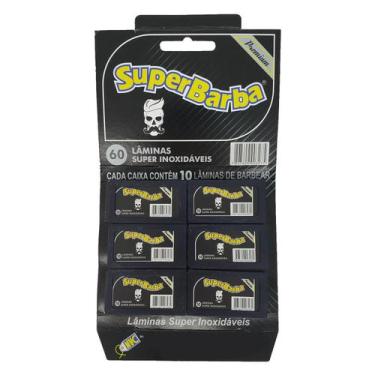 Imagem de Lâmina Super Barba Black Com 60 Lâminas De Barbear