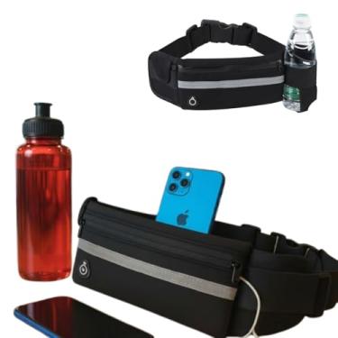 Imagem de Pochete Corrida Celular Treino Exercícios Slim Impermeável Cor Preta