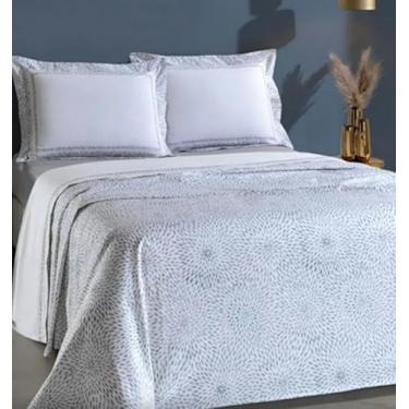 Imagem de Jogo de Cama Casal Chuva de Sorte 200 fios 4 peças - Dóhler