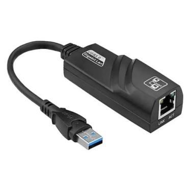 Imagem de Adaptador LAN Gigabit Ethernet USB 3.0 para RJ45 10/100/1000 Mbp - Lig