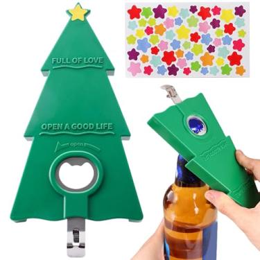 Imagem de Abridor de Garrafas Divertido - Abridor De Garrafas Com Ímã Para Bartender - Lembranças para Cozinha em Formato de Árvore de Natal para Idosos Bebidas Jarras Latas de Refrigerante Vinho