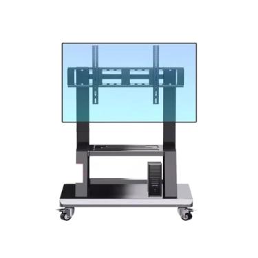 Imagem de Suporte de TV Suporte de TV móvel tipo suporte de chão com rodas, suporte vertical tudo-em-um para TV