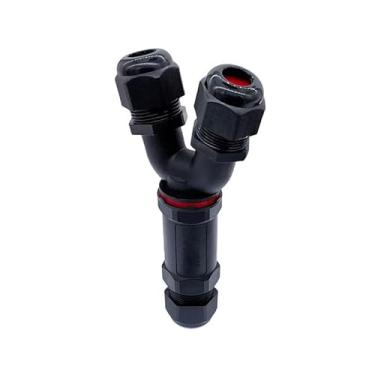 Imagem de Conector à prova d'água Conectores de ramificação Y 2/3/4/5 pinos 32A 450V IP68 conector de manga de fio elétrico (Y-3)