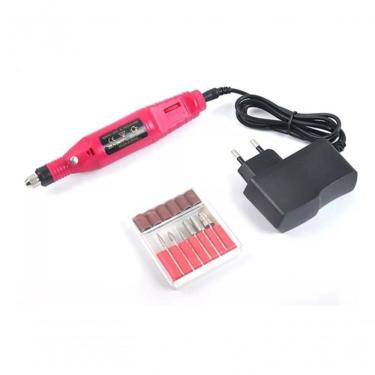 Imagem de Lixadeira Lixa Motor Unha Elétrica Profissional Bivolt Rosa