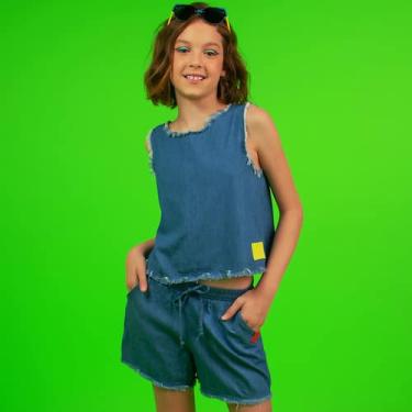 Imagem de Short Jeans - Saia de Filó, 6