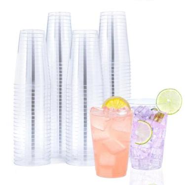 Imagem de Copos plásticos descartáveis BYSNOW 14 oz Clear (pacote com 100)