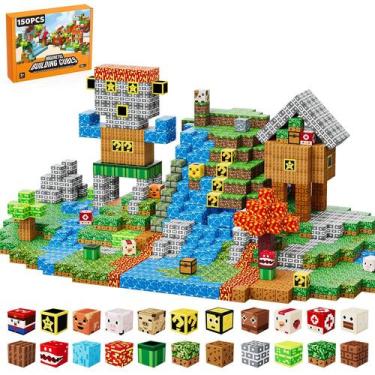 Imagem de Blocos de construção magnéticos ZUBARR 150 PCS, brinquedo para criança