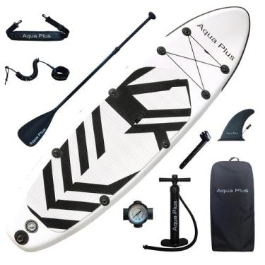 Imagem de Kit de SUP inflável para prancha de remo Aqua Plus 335x84x15cm