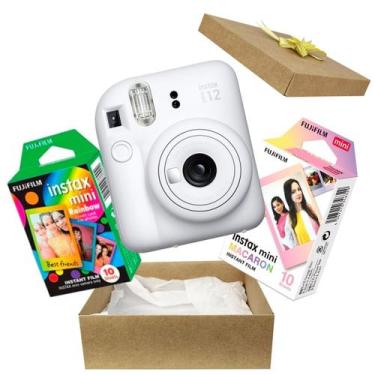 Imagem de Kit Presente Câmera Instax Mini 12 Com Filme Rainbow + Filme Macaron B