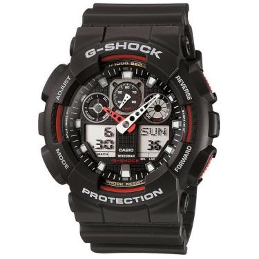 Imagem de Relógio Casio Masculino Ref:Ga-100-1a4dr G-Shock Anadigi