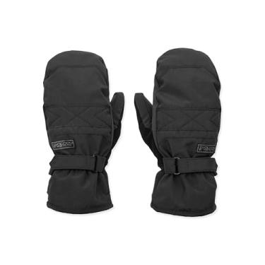 Imagem de Volcom Luva de snowboard feminina Peep GORE-TEX – Impermeável, isolamento Thinsulate, palma de aderência, preta, grande