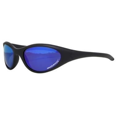 Imagem de Óculos Bike Ciclismo Esportivo Protecao Uv400 Azul + case acetato qualidade premium preto