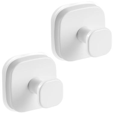 Imagem de VOSEPO Ganchos de ventosa para chuveiro, ganchos de toalha sem perfuração para banheiros, cozinha, porta de vidro, espelho, azulejo, ganchos de sucção de chuveiro para pendurar toalhas, roupão, bucha