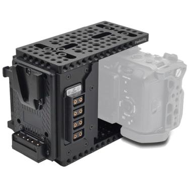 Imagem de FusionRig FX3/FX30 Novo módulo de expansão de gaiola de câmera Cineback tela de tensão integrada, 4 portas D-Tap