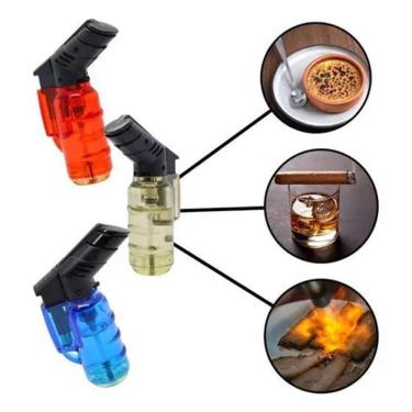 Imagem de 2X Mini Maçarico Cozinha Culinário Pequeno Com Chama Potente