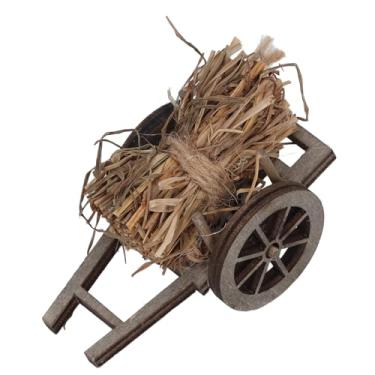 Imagem de Hztyyier Decoração Compacta de Carrinho de Lenha Em Miniatura para Exibição Elegante de Ornamentos de Casa de Bonecas