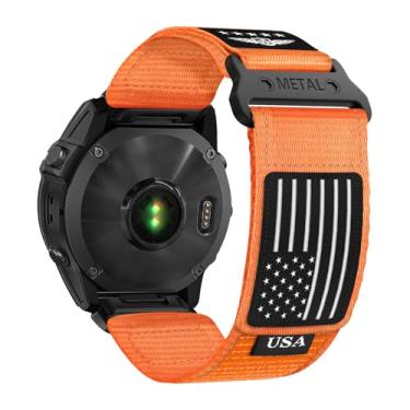 Imagem de Pulseiras masculinas de nylon resistente para Garmin Fenix8 51 mm/Fenix 7X/Fenix 5X/Fenix 6X/5XPlus/6X Pro, pulseira esportiva Quickfit de tecido de substituição para Garmin Instinct 2X/Tactix Delta
