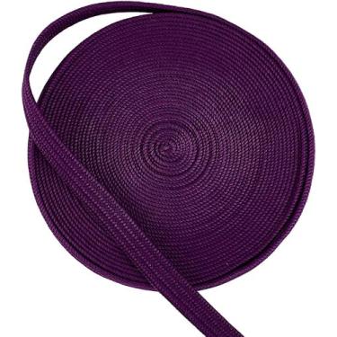 Imagem de 7,7 metros/7 m Roxo Ito Sageo Cordão de Embrulho 13 mm/0,5 polegadas de largura, corda de mistura de seda e algodão, cabo de espada, cabo de espada Tsukamaki Sageo para samurai japonês, corda de cabo