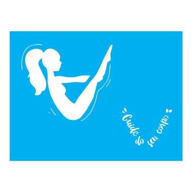 Imagem de Stencil Tamako Cuide Do Seu Corpo - 15X20Cm - Ref A2431