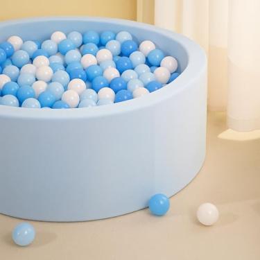 Imagem de be place kids Piscina de bolinhas redonda de foam (azul)