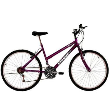 Imagem de Bicicleta Aro 24 Feminina Menina 18 Marchas Roxa - Moove