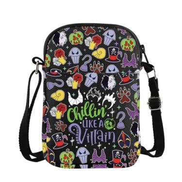 Imagem de ZJXHPO Bolsa tiracolo Villains Chillin is Like A Villain Cross Body Bag Witch Shoulder Bag Evil Queen, Villain Cb