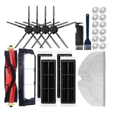 Imagem de HEPA Filter Mop Cloth Side/Main Brush Cover Compatible With XiaoMi Roborock S5 S50 S51 S55 S6 S60 S6 Pure Water Tank Dust Box Spare Parts(Brown)